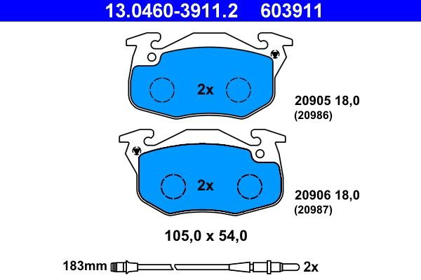 425091 Peugeot/Citroen Передні гальмівні колодки
