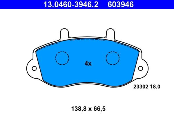 Гальмівні колодки ATE 13046039462 ціна, від 20.10 USD