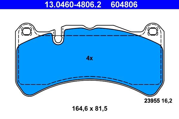 Гальмівні колодки ATE 13046048062 ціна, від 63.10 USD
