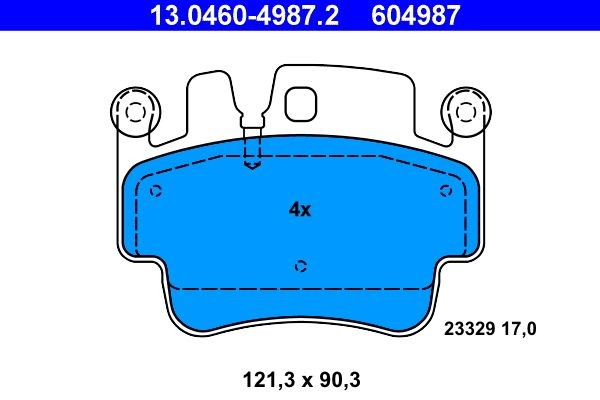 Тормозні колодки Massey Ferguson 51834265