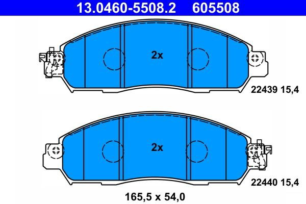 Гальмівні колодки ATE 13046055082 ціна, від 48.82 USD