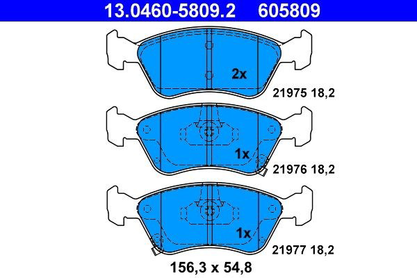 Гальмівні колодки ATE 13046058092 ціна, від 19.00 USD
