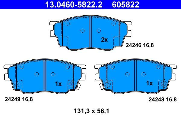 Гальмівні колодки ATE 13046058222 ціна, від 22.13 USD