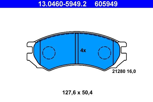 Гальмівні колодки ATE 13046059492 ціна, від 15.67 USD