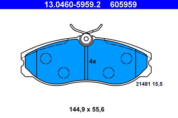 Гальмівні колодки ATE 13046059592 ціна, від 27.59 USD
