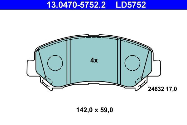 Гальмівні колодки ATE 13047057522 ціна, від 28.18 USD