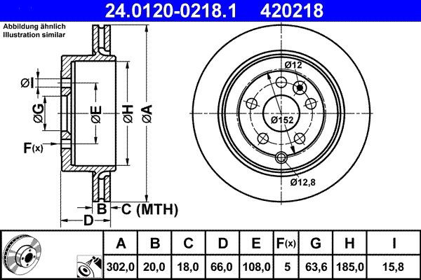 Задні дискові гальма ATE 24012002181 ціна, від 47.15 USD