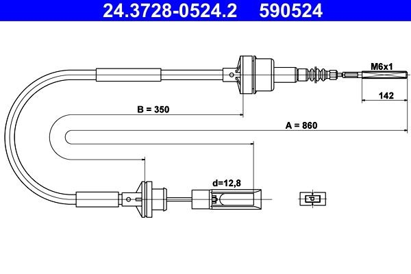 Тросик зчеплення Adriauto AD111101