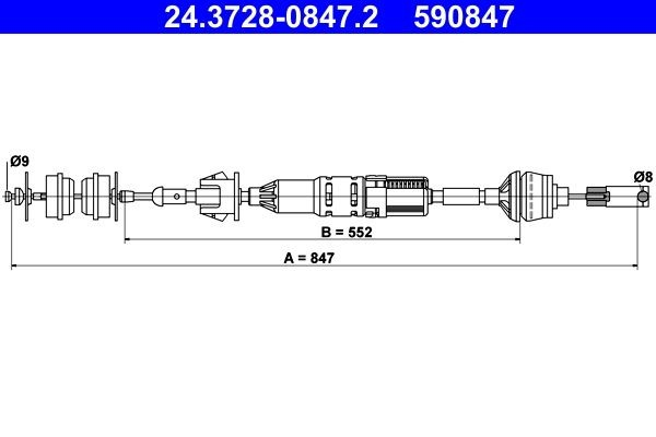 Трос зчеплення Peugeot 406 купе (8C) (1997 - 2004) ціна, від 19.81 USD