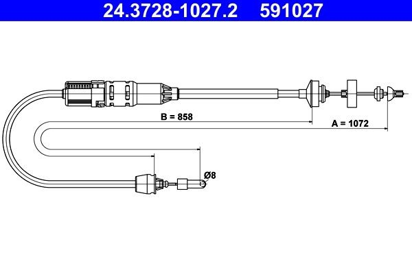 Трос зчеплення AD410189 Adriauto