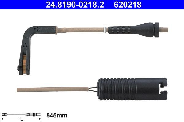 Датчик зносу гальмівних колодок, задній ATE 24819002182 ціна, від 5.92 USD
