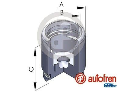 D025258 Autofren Поршень супорта гальмівного, заднього
