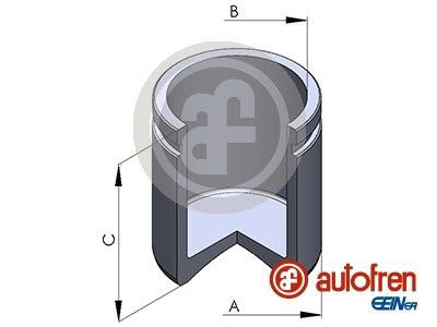 D02561 Autofren Поршень супорта гальмівного, переднього