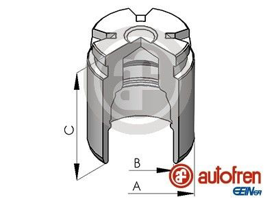 D02578 Autofren Поршень супорта гальмівного, заднього