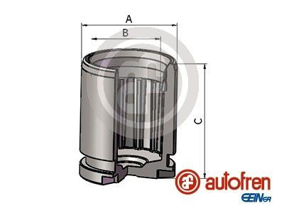 D025804 Autofren Поршень гальмівного супорта заднього