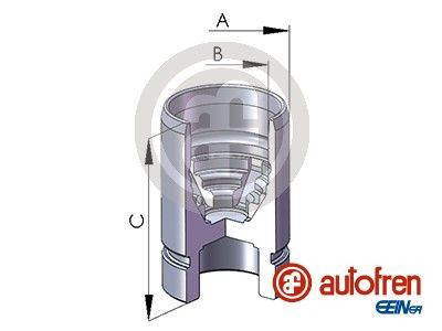 D02589 Autofren Поршень гальмівного супорта заднього