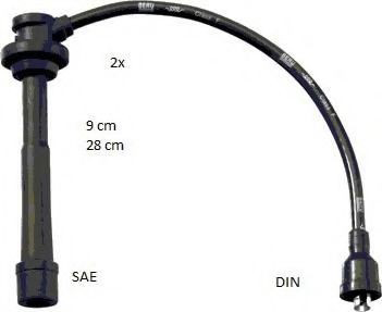 Дроти запалювання Magneti Marelli MSK1313 ціна, від 16.71 USD