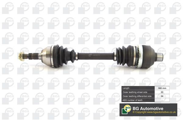 13214837 Peugeot/Citroen Привід передній правий