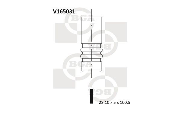 Клапан випускний 6503BMCR Freccia