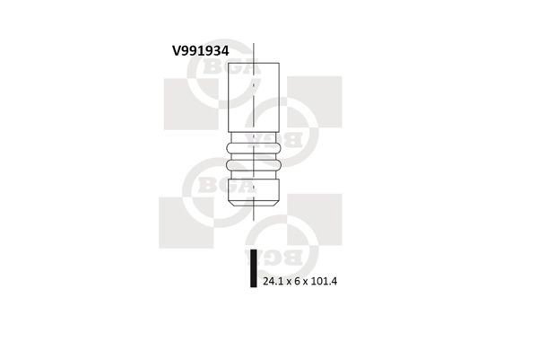 V991934 BGA Клапан випускний