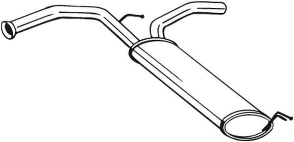 135723 Bosal Глушник, задня частина
