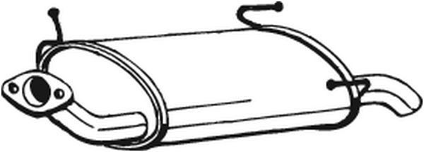 145131 Bosal Глушник, задня частина