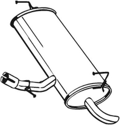 145285 Bosal Глушник, задня частина