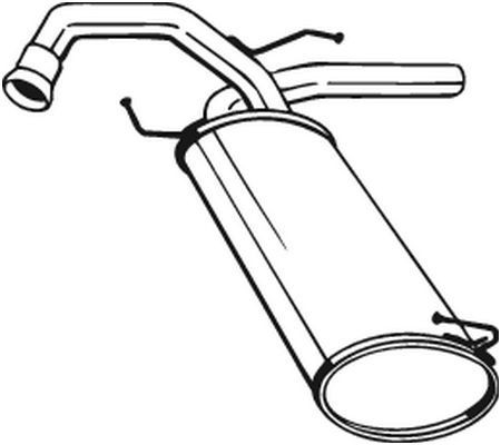148171 Bosal Глушник, задня частина