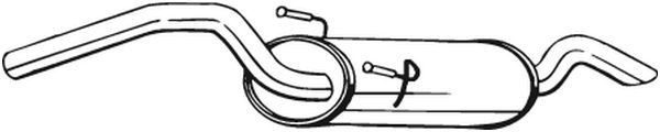 148265 Bosal Глушник, задня частина