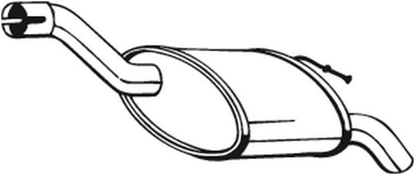 154293 Bosal Глушник, задня частина
