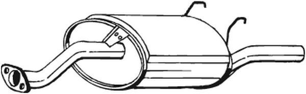 163727 Bosal Глушник, задня частина