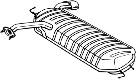 165069 Bosal Глушник, задня частина