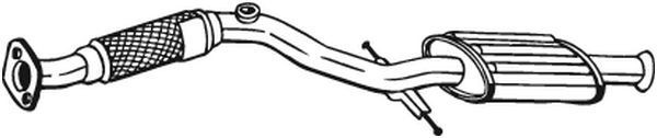 165295 Bosal Глушник передній