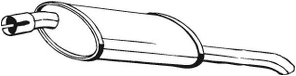 185009 Bosal Глушник, задня частина