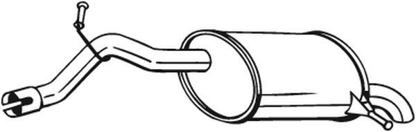 190085 Bosal Глушник, задня частина