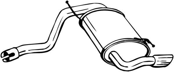 200251 Bosal Глушник, задня частина