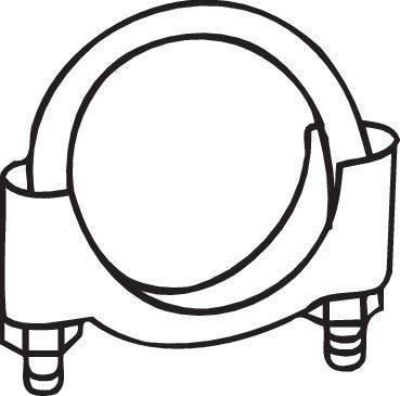 Кронштейн/хомут глушника, передній Bosal 250250 ціна, від 1.38 USD