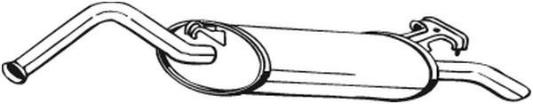 278975 Bosal Глушник, задня частина