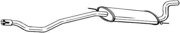283921 Bosal Глушник, задня частина
