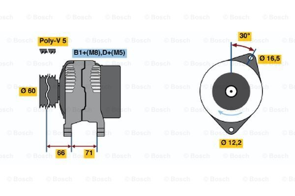 Купити 0124325058 Bosch Генератор