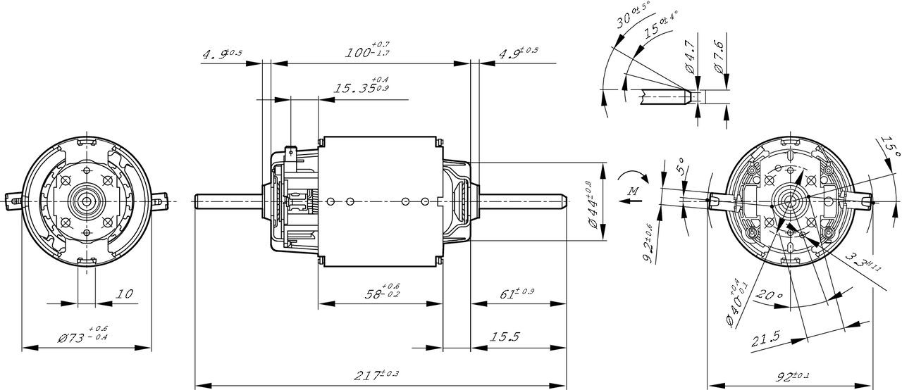 Вентилятора пічки 0130101616 Bosch