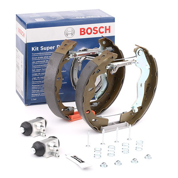 Купити 0204114678 Bosch Колодки гальмівні задні барабанні, в зборі з циліндруми, комплект