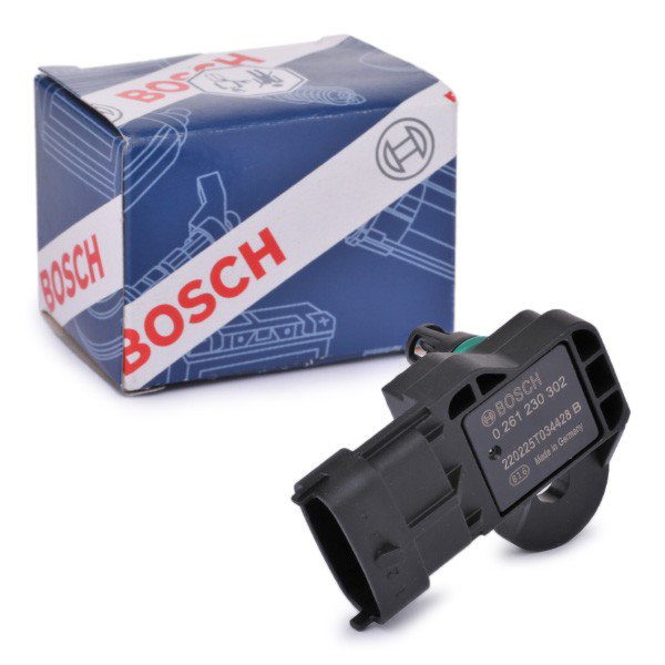 Купити 0261230302 Bosch Датчик тиску наддуву (датчик нагнітання повітря в турбіну)