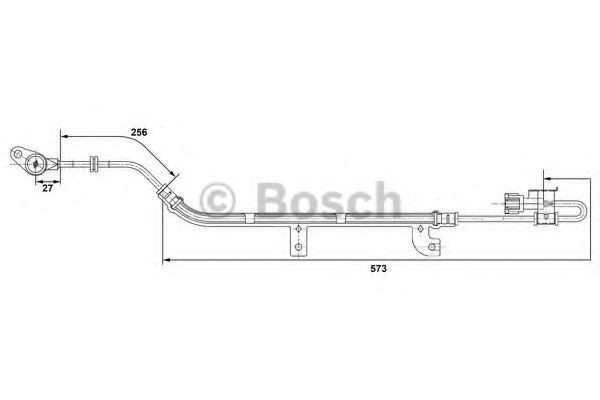 Купити 0265006237 Bosch Датчик АБС (ABS) задній, лівий