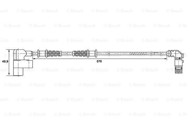 Купити 0265006368 Bosch Сенсор АБС