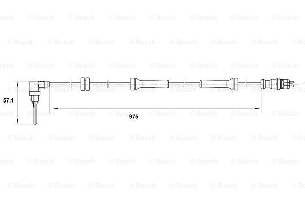 Датчик АБС (ABS) передній, лівий 0265007069 Bosch