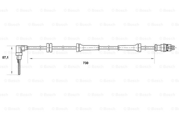 0265007070 Bosch Передній правий датчик абс