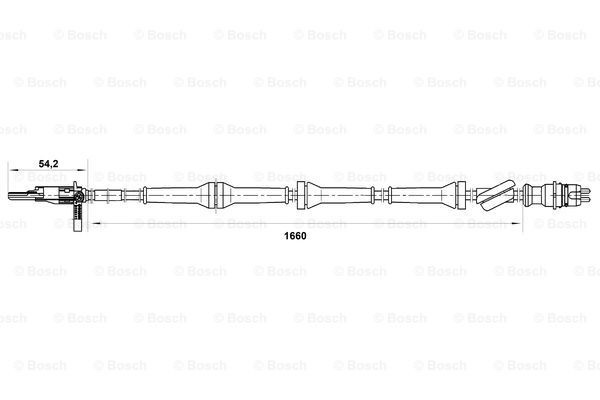 0265007071 Bosch Датчик ABS задній правий