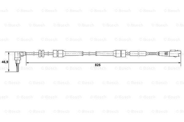 Датчик АБС (ABS) передній, лівий 0265007083 Bosch
