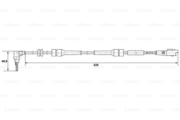 Датчик АБС (ABS) передній, правий 0265007084 Bosch